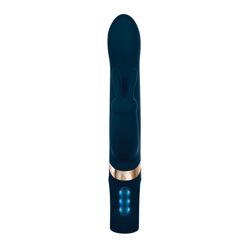 Adam & Eve Twirling Rabbit Vibrator - Blue 22.9 cm USB Rechargeable Rabbit Vibrator