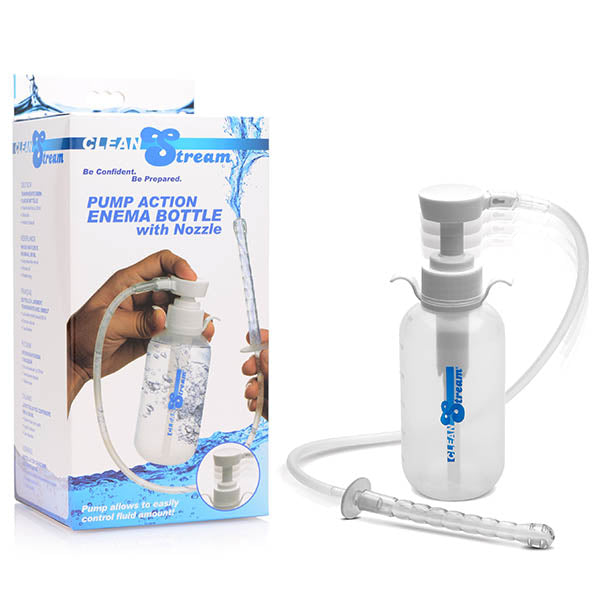 CleanStream Pump Action Enema Bottle with Nozzle - 300 ml