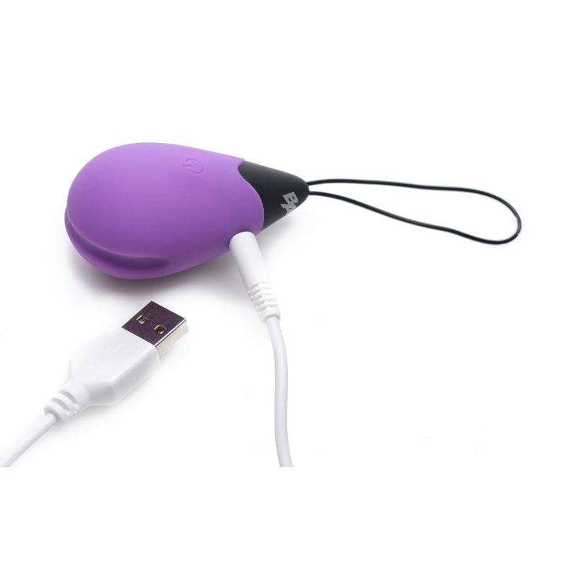 Bang!10X Vibrating Egg & Remote - Purple USB Rechargeable Egg with Wireless Remote
