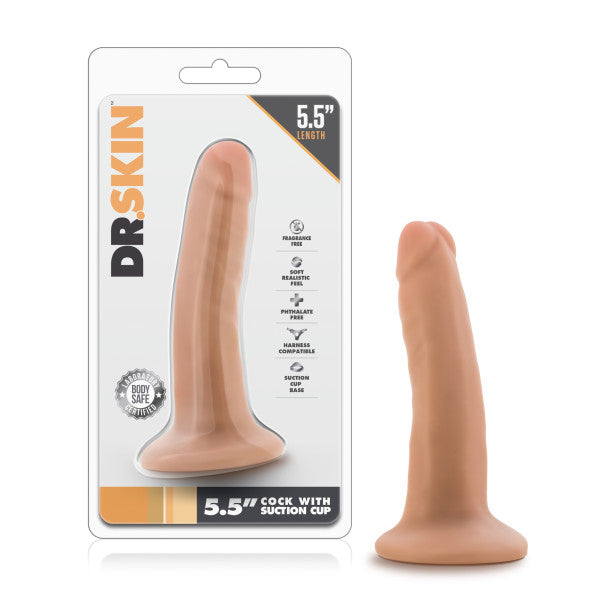Blush Novelties Dr. Skin 5.5'' Cock with Suction Cup - Flesh 14 cm (5.5'') Dong