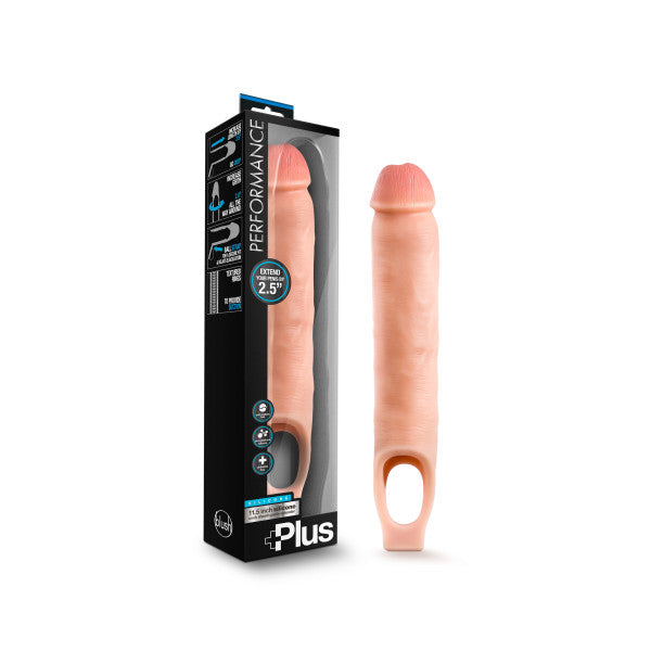 Performance Plus 11.5'' Silicone Cock Sheath Penis Extender - Flesh 6.4 cm (2.5'') Penis Extender