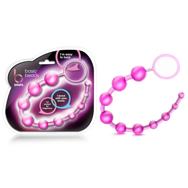 B Yours - Basic Beads - Pink 32 cm (12.75'') Anal Beads