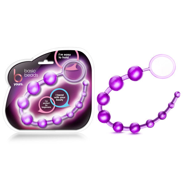 B Yours - Basic Beads - Purple 32 cm (12.75'') Anal Beads