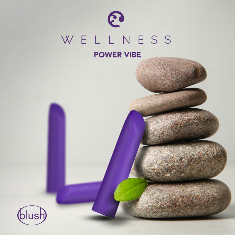 Wellness Power Vibe - Purple 10.1 cm USB Rechargeable Bullet
