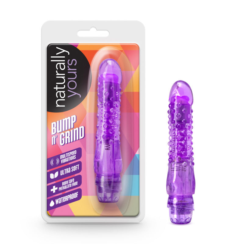 Naturally Yours Bump n Grind - Purple 15.9 cm Vibrator