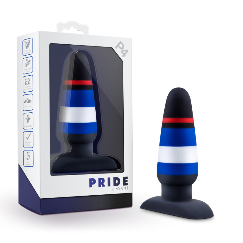 Avant Pride P4 - Power Play - Coloured 12 cm Butt Plug