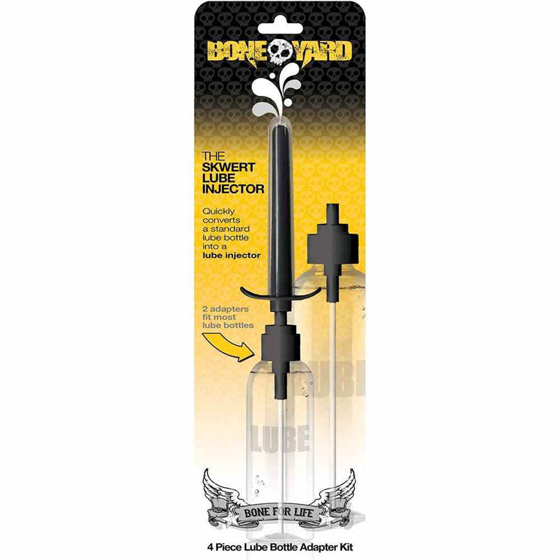 Boneyard Skwert Lube Injector - Black Lube Injector for Bottles