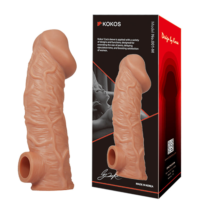 Kokos Cock Sleeve 001 - Flesh Penis Extension Sleeve - Large Size
