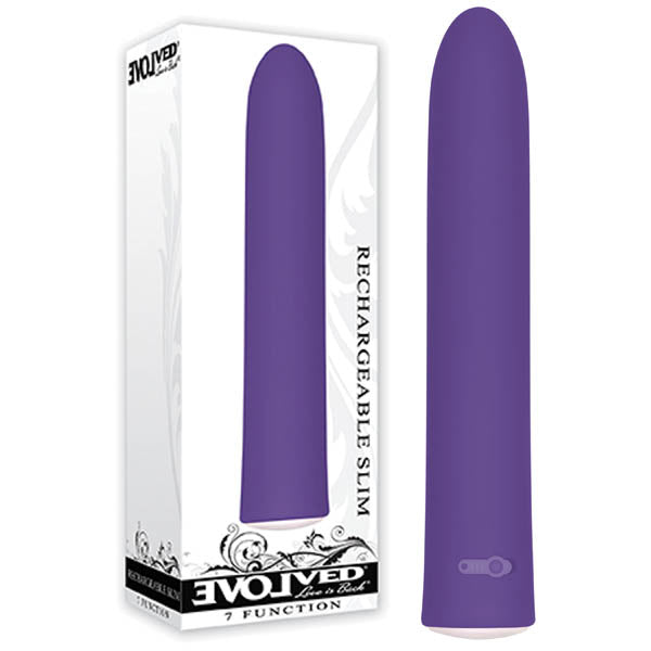 Evolved Rechargeable Slim - Purple 15.2 cm (6'') USB Rechargeable Vibrator