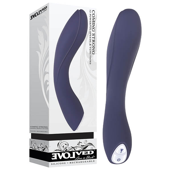 Evolved Coming Strong - Navy Blue 119 cm (7.5'') USB Rechargeable Vibrator