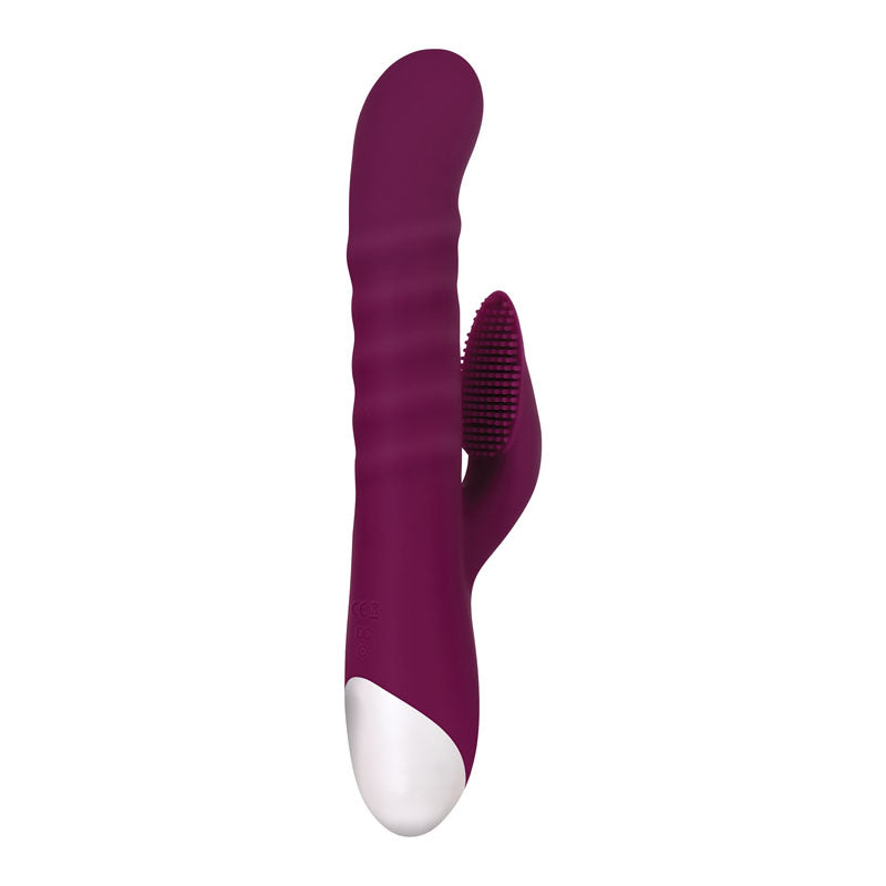 Evolved LOVELY LUCY - Burgundy Red 24 cm USB Rechargeable Rabbit Vibrator