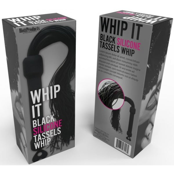 Whip It! Black Tassel Whip - Black