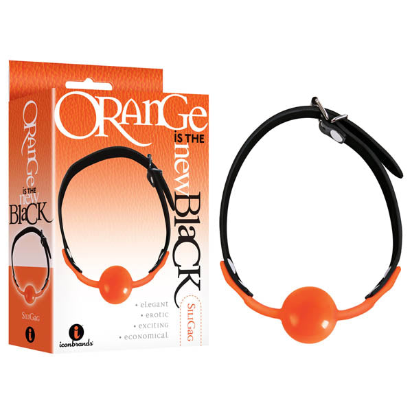 Orange Is The New Black - Siligag - Black/Orange Ball Gag