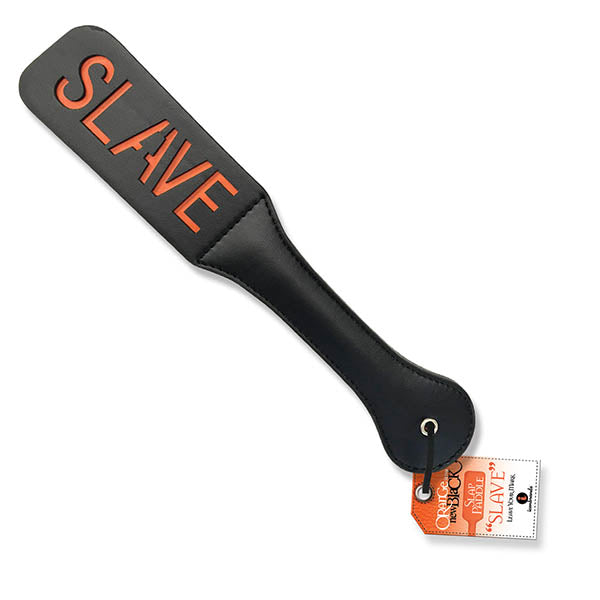 The 9's Orange Is The New Black, Slap Paddle Slave - Black Paddle