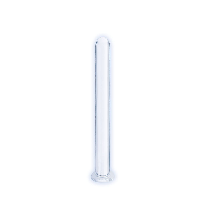 The 9's First Glass Thins, Clyndrical - Clear Glass 17.8 cm Dildo