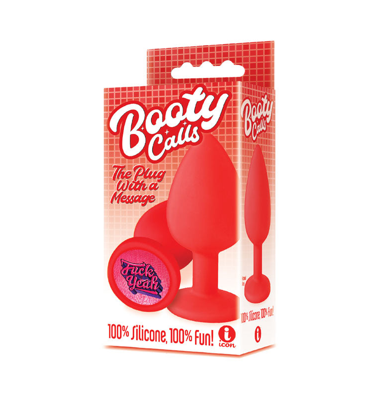The 9's Booty Calls - Fuck Yeah - Red ''Fuck Yeah'' Base Butt Plug