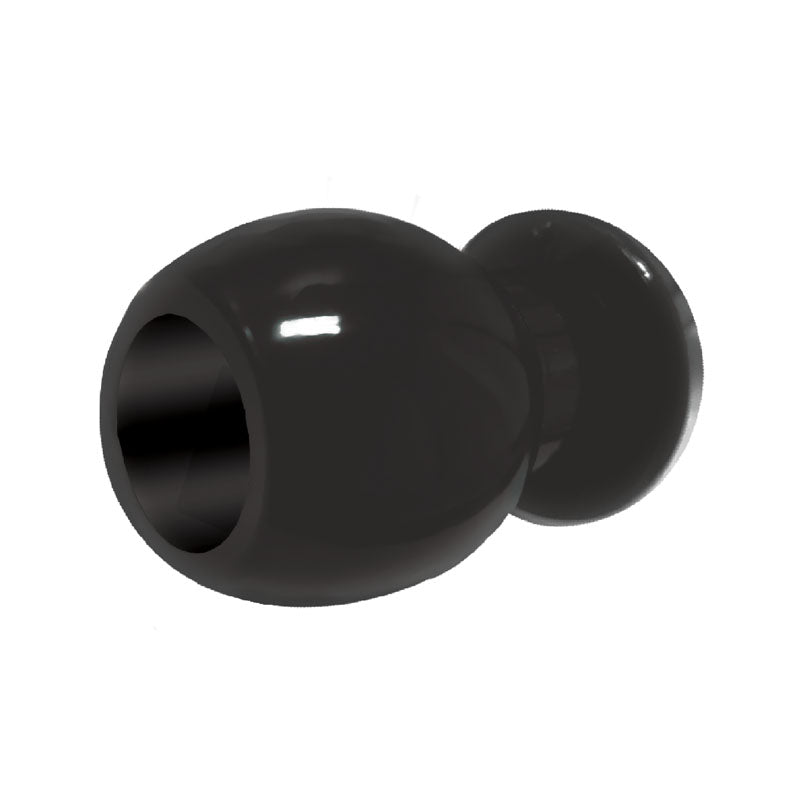 The 9's Port Hole, Hollow Butt Plug - Black Hollow Butt Plug