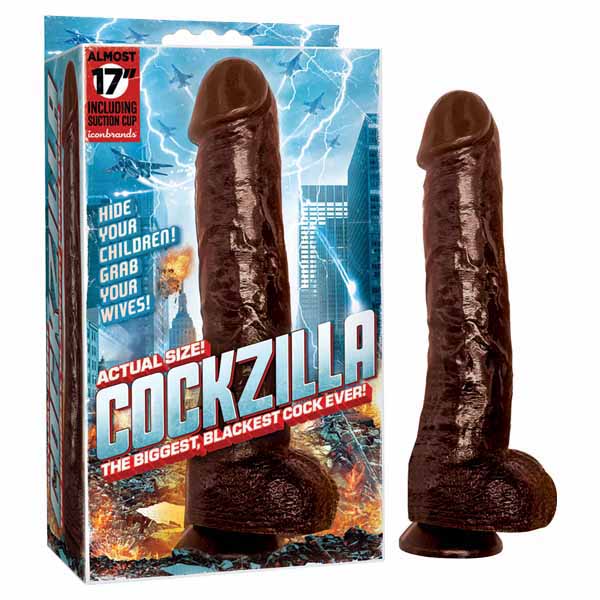 Icon Brand Cockzilla Dong - Black 43 cm (17'') Dong