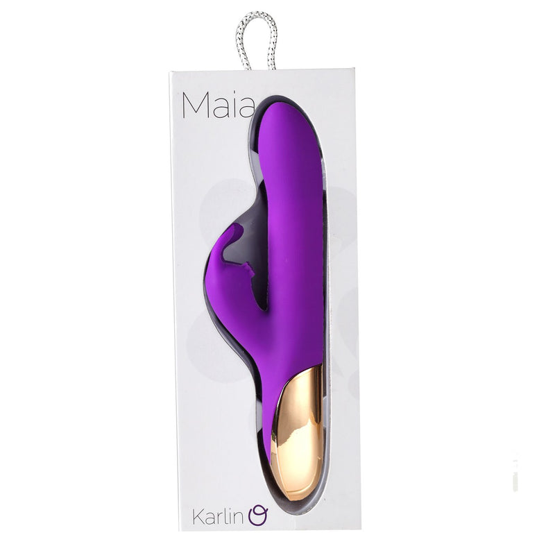 Maia Karlin - Purple 21.6 cm USB Rechargeable Rabbit Vibrator