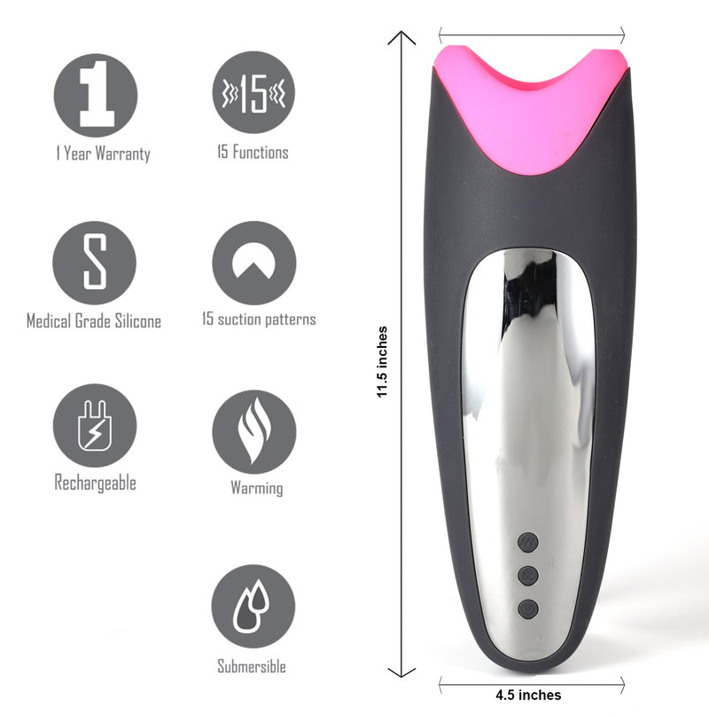 Maia Piper - USB Rechargeable Heating & Vibrating Masturbator