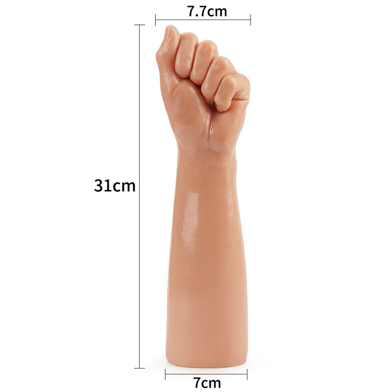 Lovetoy King Sized 12'' Realistic Bitch Fist - Flesh 30.5 cm Fist Dildo