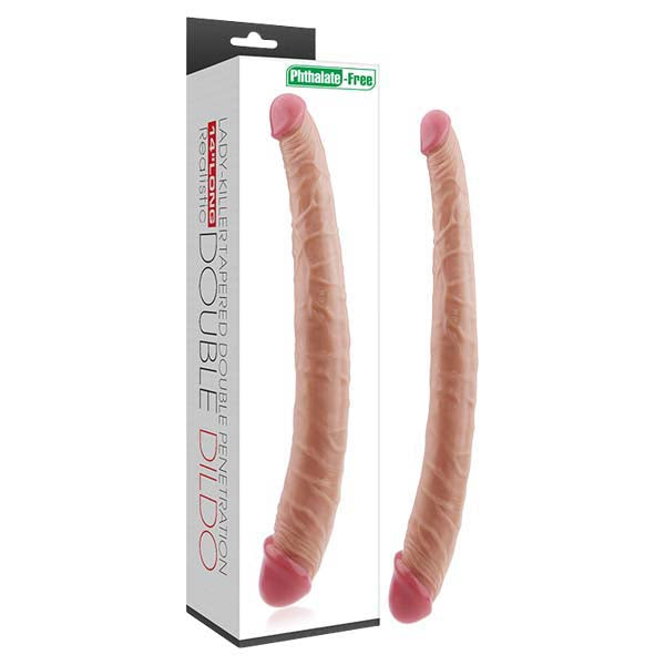 Lovetoy Lady-Killer Tapered Double Dildo - Flesh 35.5 cm (14'') Double Dong