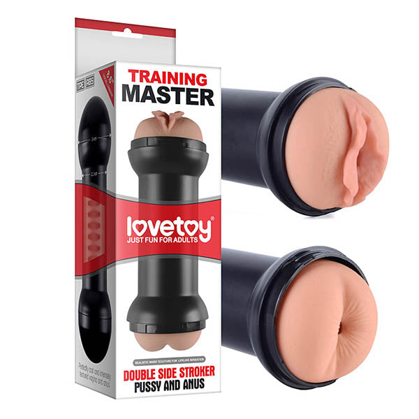 Lovetoy Training Master Double Side Stroker - Pussy & Ass Hard Case Double Sided Stroker