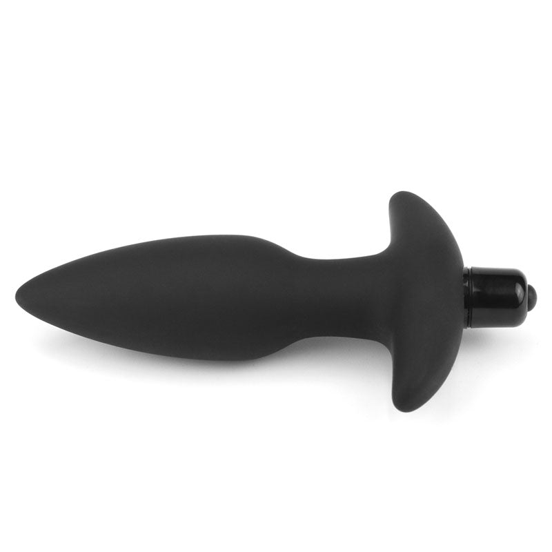 Lovetoy Anal Indulgence Collection Silicone Fantasy Anal butt plug - Black 14.5 cm Vibrating Butt