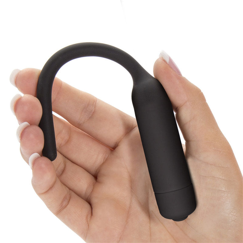 Lovetoy Ultimate Silicone Vibrating Urethral Dilator - Black Vibrating Urethral Sound