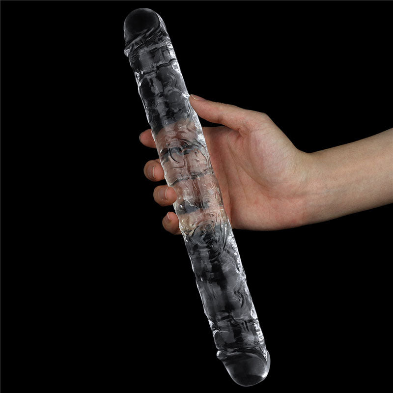 Lovetoy Flawless Clear Double Dildo 12'' - Clear 30 cm Double Dong