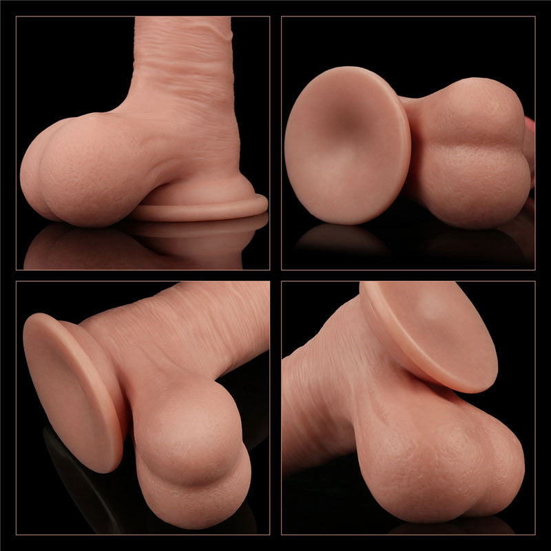 Lovetoy Sliding Skin Dual Layer Dong - Flesh 19.5 cm (7.8'') Dong with Flexible Skin