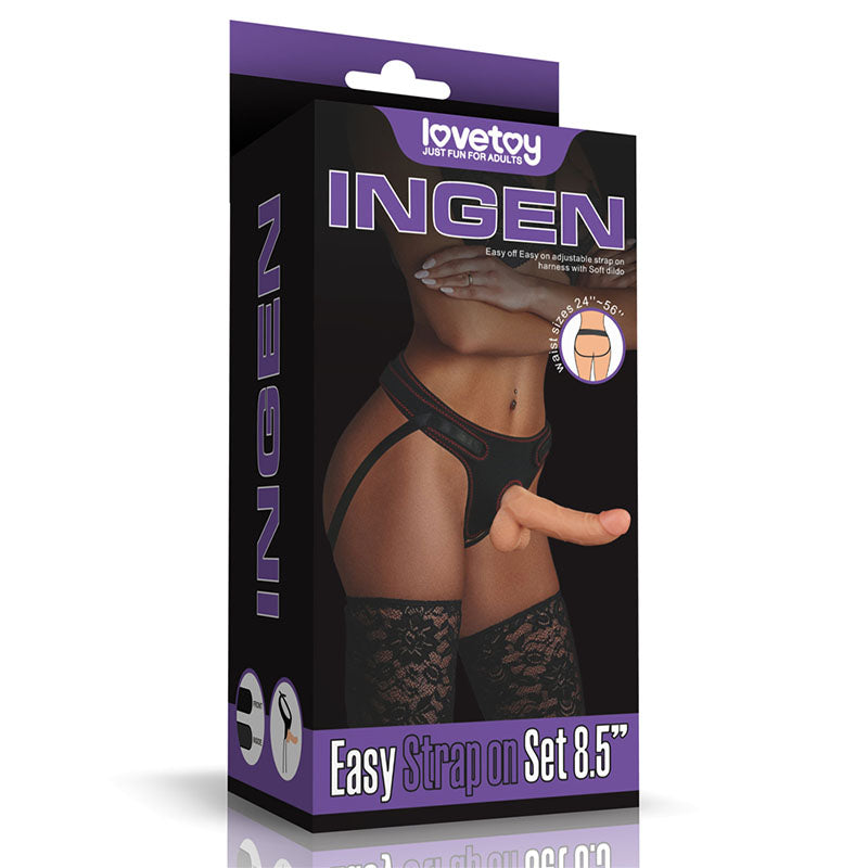 Lovetoy Ingen Easy Strap-On Set - Flesh 19 cm (7.5'') Strap-On