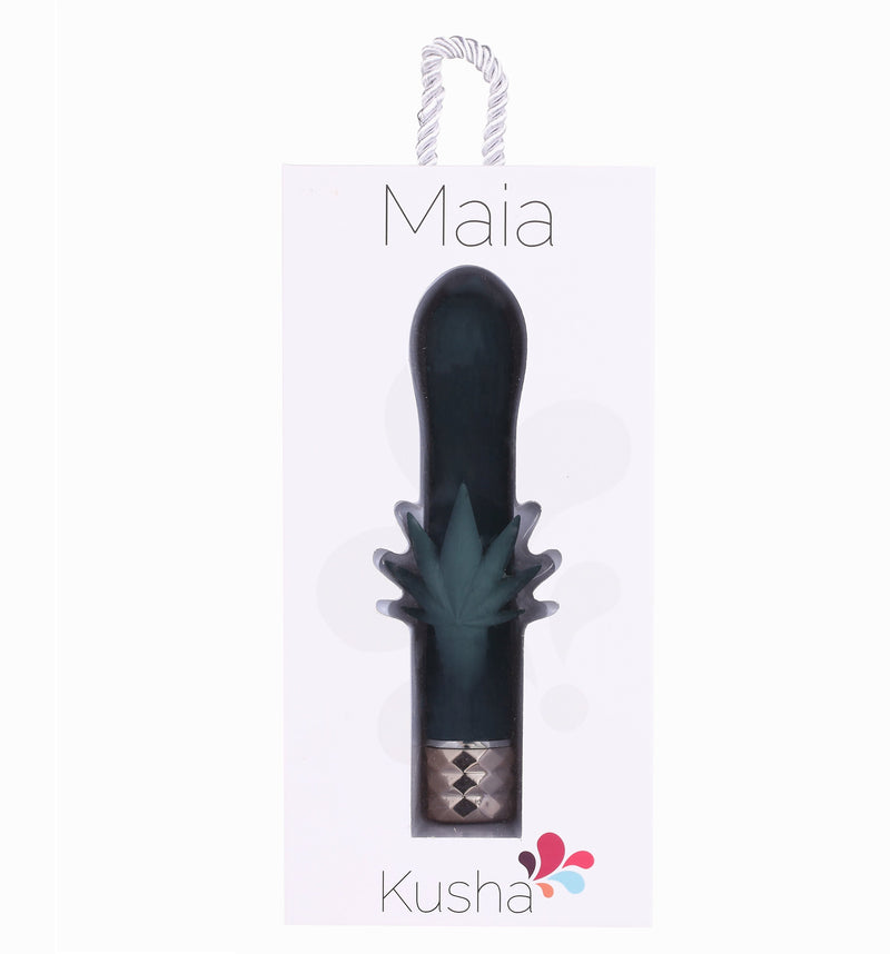 Maia Kusha - 420 Green 15.2 cm USB Rechargeable Rabbit Vibrator