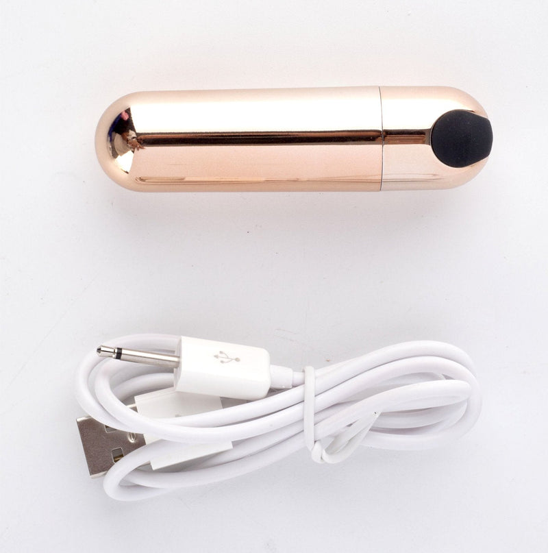 Maia Jayden - Rose Gold USB Rechargeable Vibrating Cock & Ball Rings