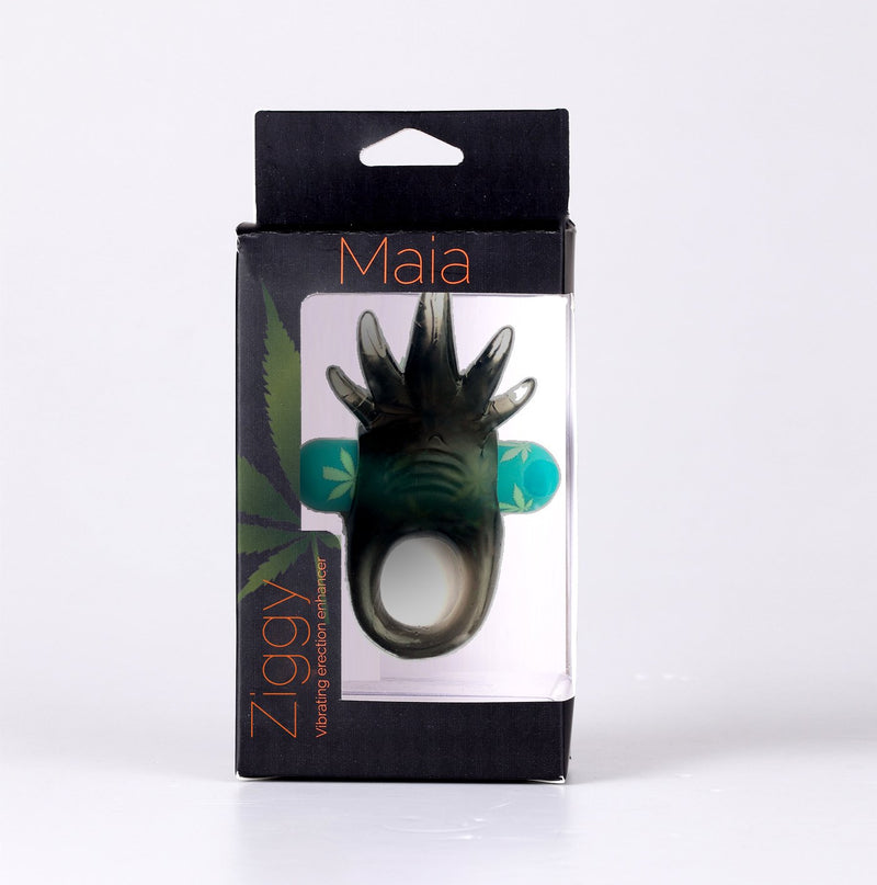 Maia Ziggy - Hemp Green USB Rechargeable Vibrating Cock Ring