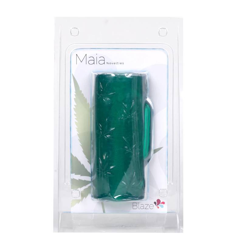 Maia Blaze - Green Vibrating Stroker Sleeve