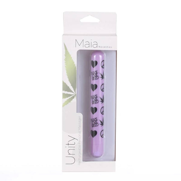 Maia Unity - Violet 16.2 cm USB Rechargeable Bullet