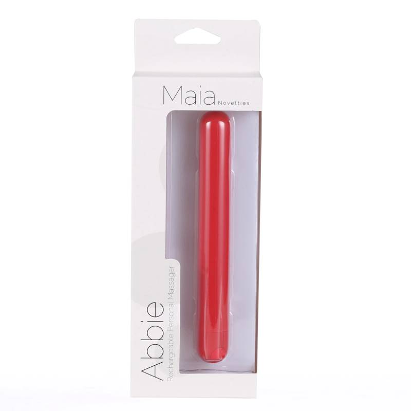 Maia Abbie - Red 16.2 cm USB Rechargeable Bullet