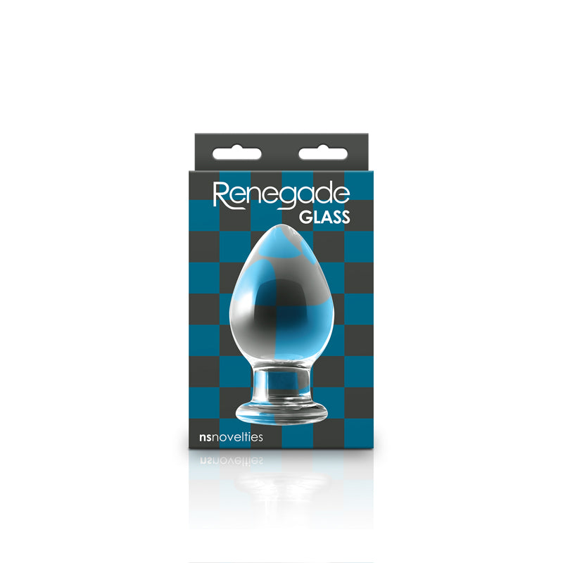 Renegade Glass Knight - Clear Glass 13.2 cm Butt Plug