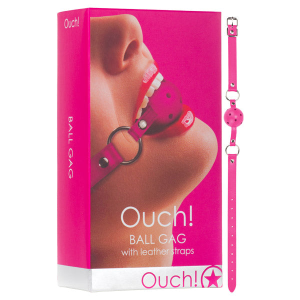 Ouch Ball Gag - Pink Mouth Restraint
