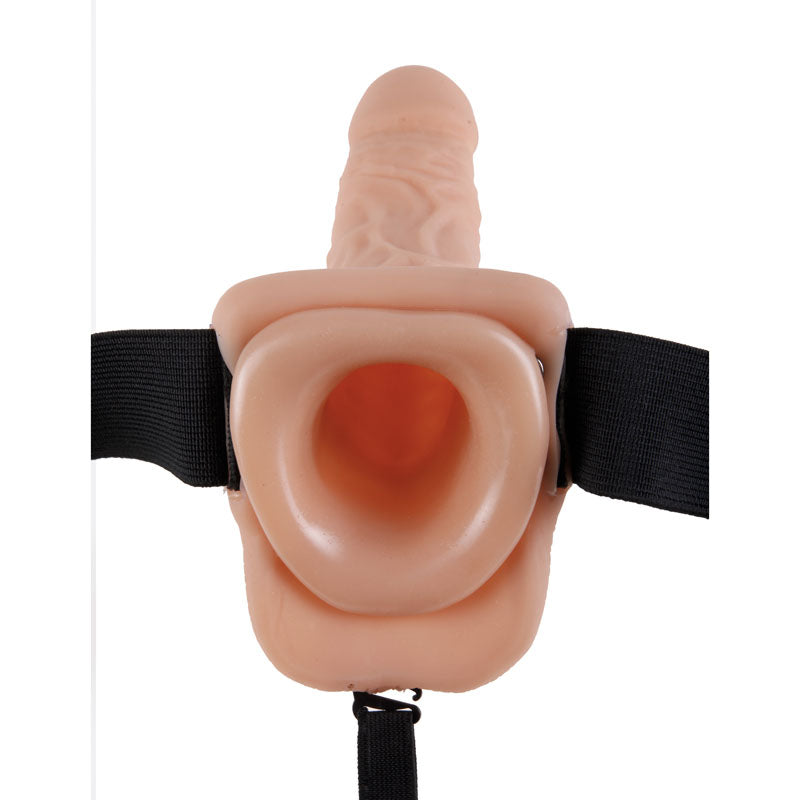 Fetish Fantasy Series 7'' Hollow Strap-On With Balls - Flesh 17.8 cm (7'') Hollow Strap-On
