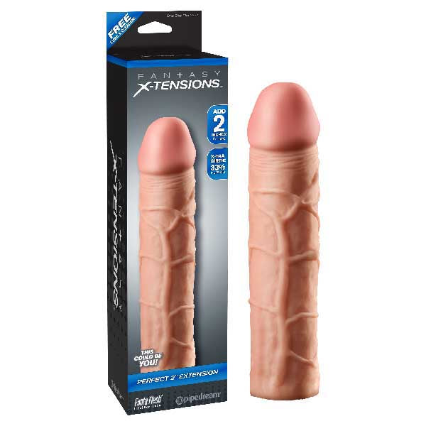 Fantasy X-tensions Perfect 2'' Extension - Flesh Penis Extension Sleeve