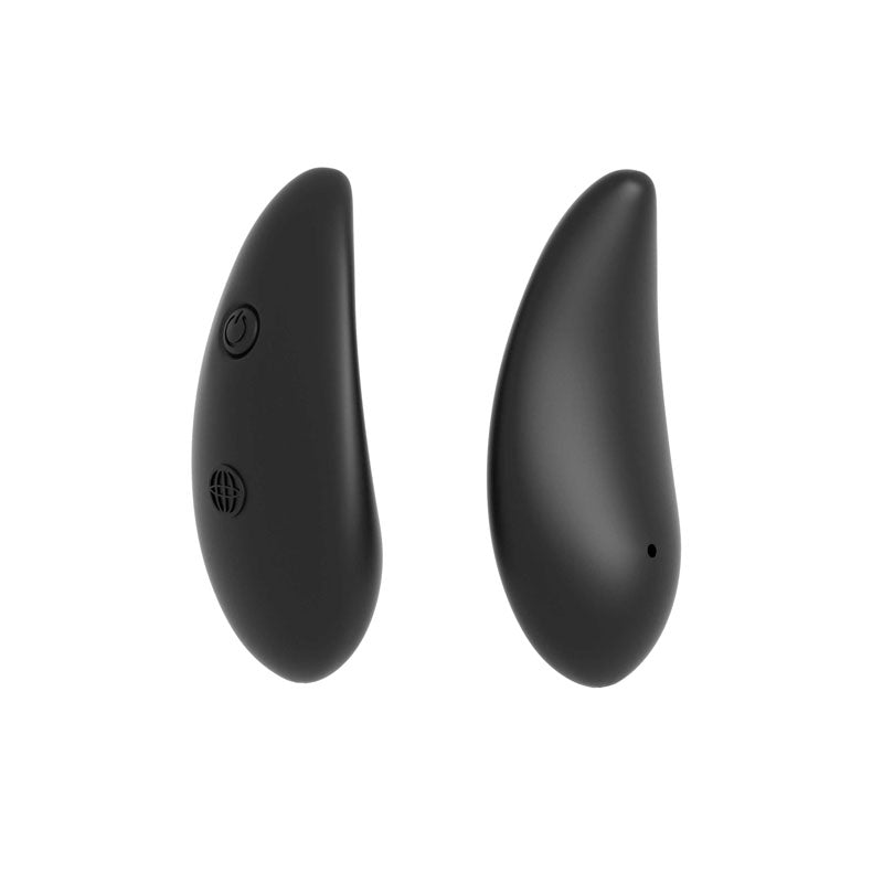 Anal Fantasy Collection Remote Control Silicone Plug - Black 10 cm (4'') Vibrating Butt Plug