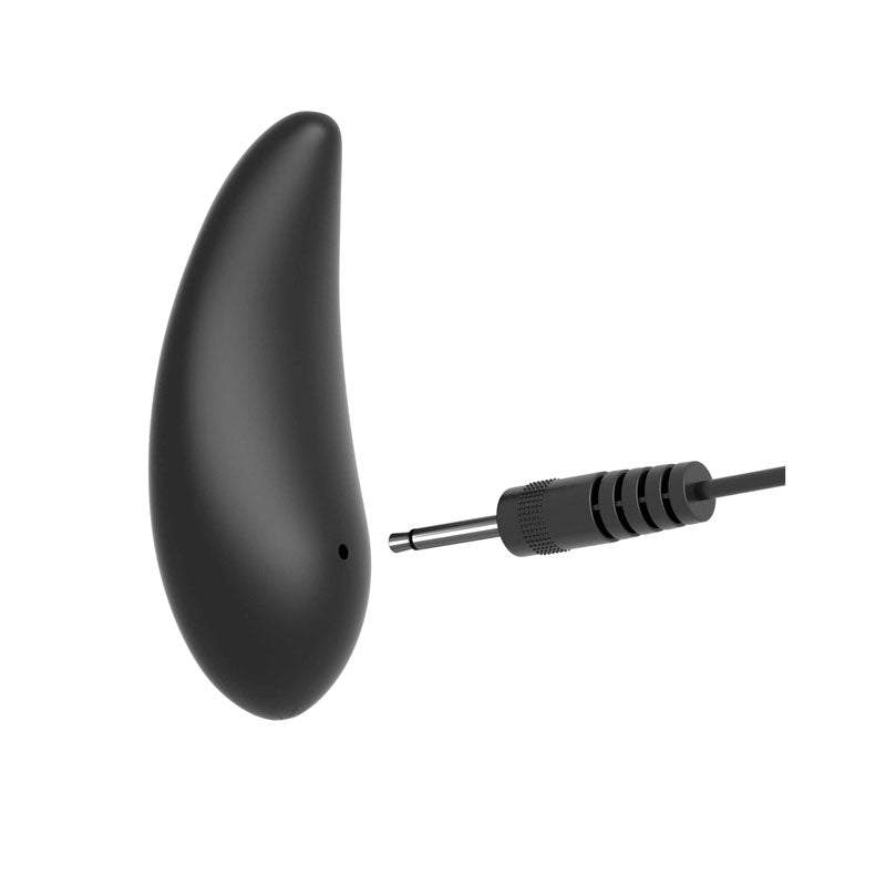 Anal Fantasy Collection Remote Control Silicone Plug - Black 10 cm (4'') Vibrating Butt Plug