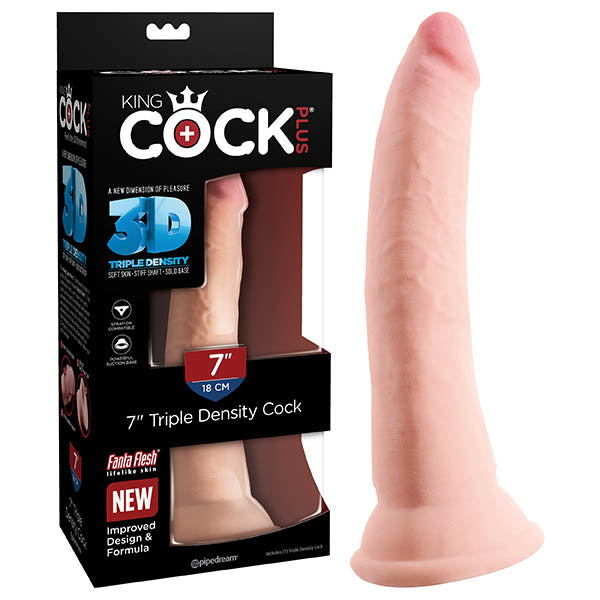 Pipedream King Cock Plus 7'' Triple Density Cock - Flesh 17.8 cm Dong