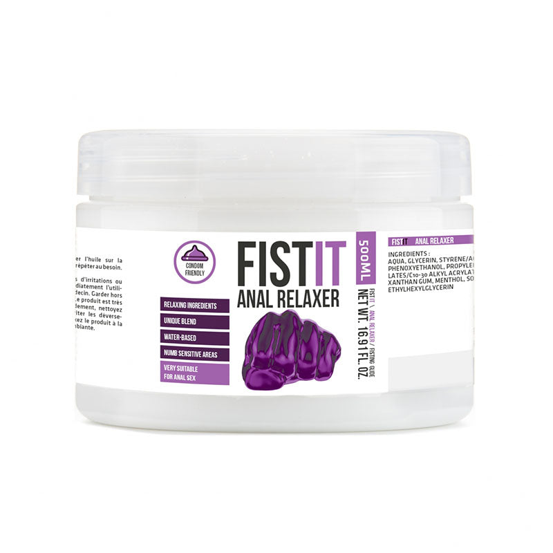 Pharmquests Fist-It Anal Relaxer - Water Based Relaxing Lubricant - 500 ml Tub