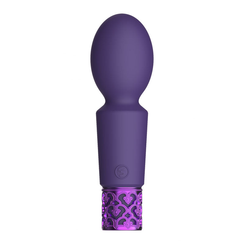 ROYAL GEMS Brilliant - Silicone Rechargeable Bullet - Purple 12 cm USB Rechargeable Mini Massager Wand