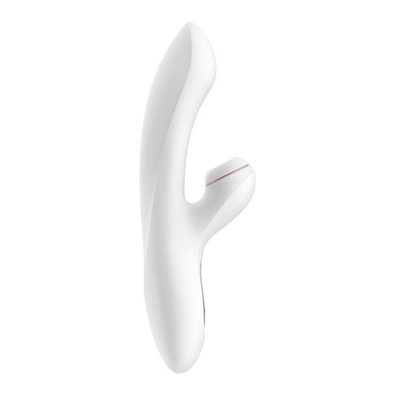 Satisfyer Pro + G-Spot - White 22 cm USB Rechargeable Rabbit Vibrator with Touch-Free Clitoral