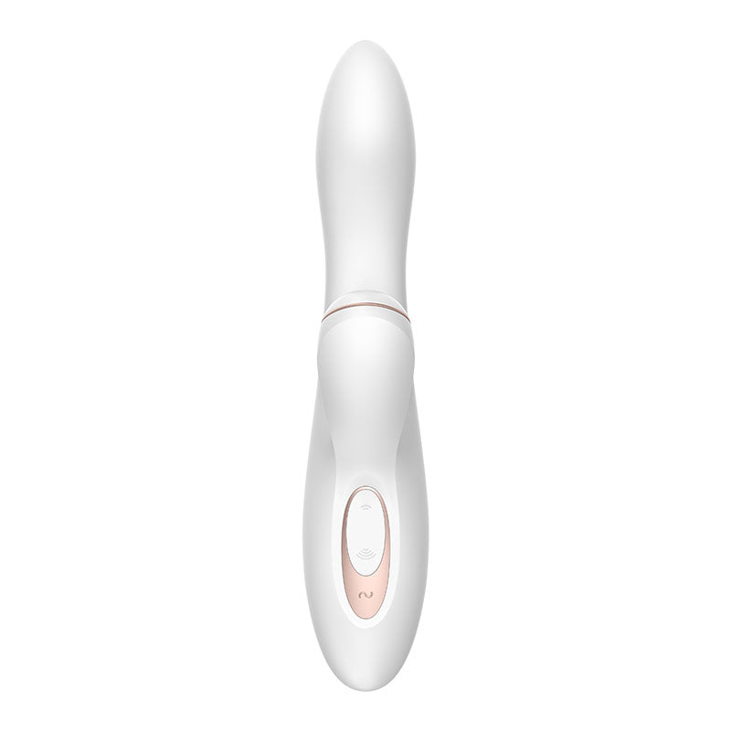 Satisfyer Pro + G-Spot - White 22 cm USB Rechargeable Rabbit Vibrator with Touch-Free Clitoral