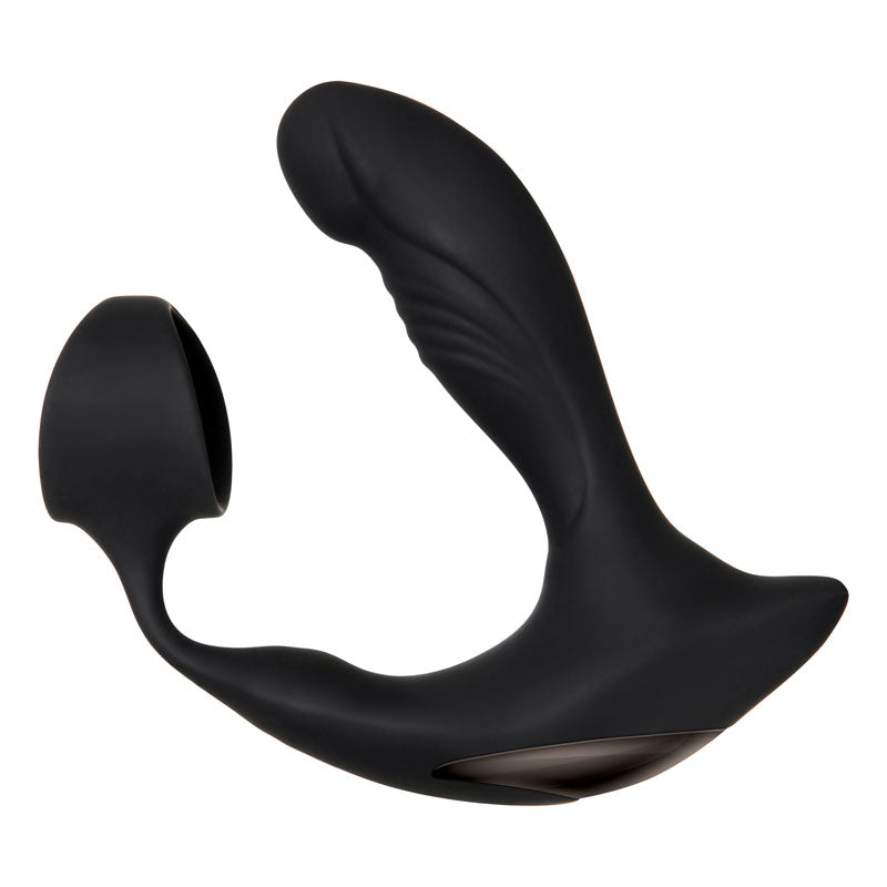 Zero Tolerance Strapped & Tapped - Black USB Rechargeable Heating Anal butt plug with Cock Ring